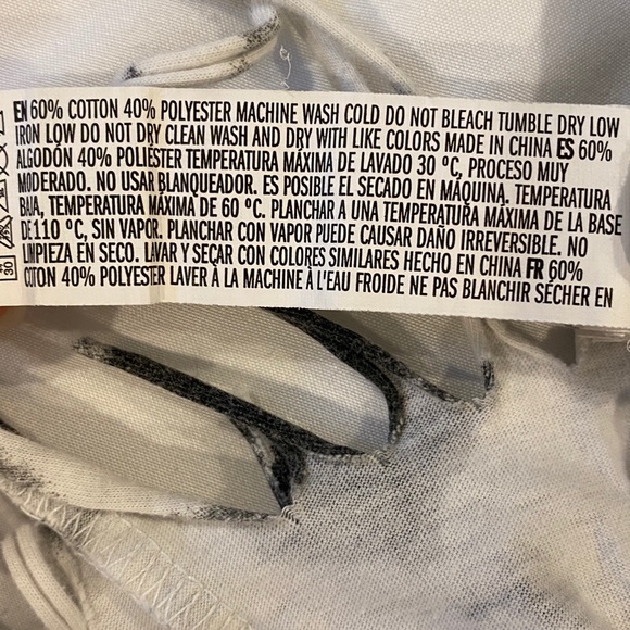 Black and Grey Fray Top - Picture 3 of 4